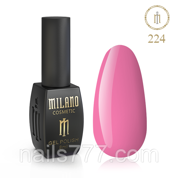 Гель-лак Milano 8 мл, № 224 ❗️Критический срок годности