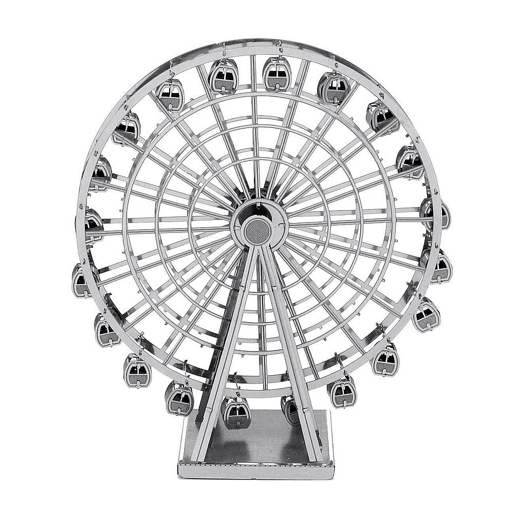 Металевий 3D-пазл (конструктор) капелюшне колесо (Ferris Wheel)
