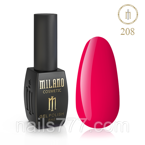 Гель-лак Milano 8 мл, № 208
