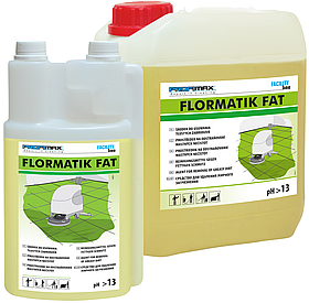 Професійна суміш лугу та поверхнево-активних речовин сильної дії Lakma Flormatik Fat, PH 13, 1