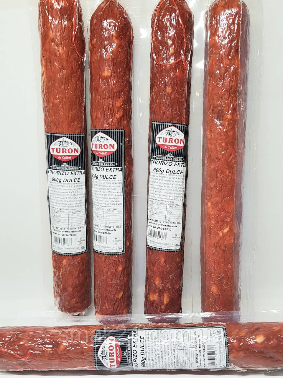 Ковбаса Чорізо EXTRA КОВБАСА Сollell , 600 г, Іспанія