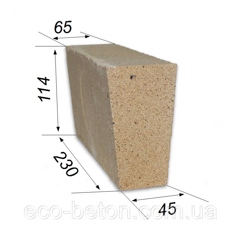 Цеглин вогнетривкий ША-45, фото 1