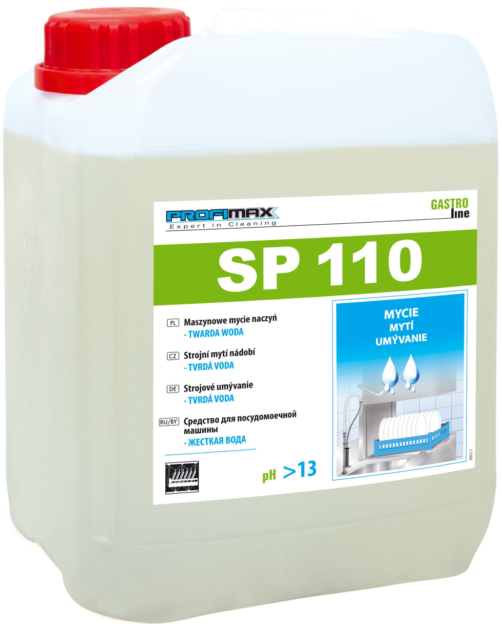 Професійний засіб для посудомийних машин Lakma Profimax Sp 110, PH 13, 5 л