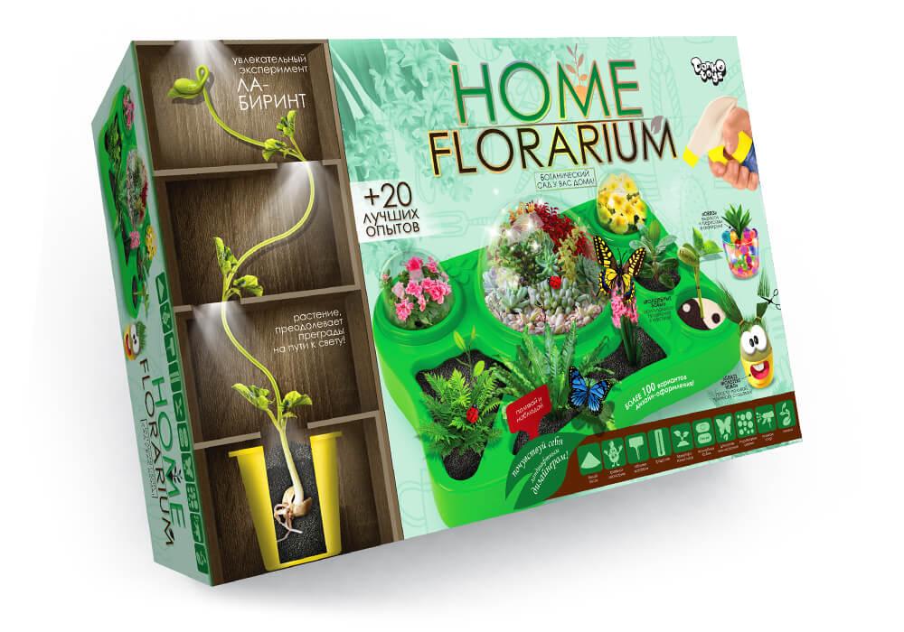 Набір для вирощування рослин Home Florarium Danko Toys HFL-01-01U дитячий ігровий навчальний для дітей