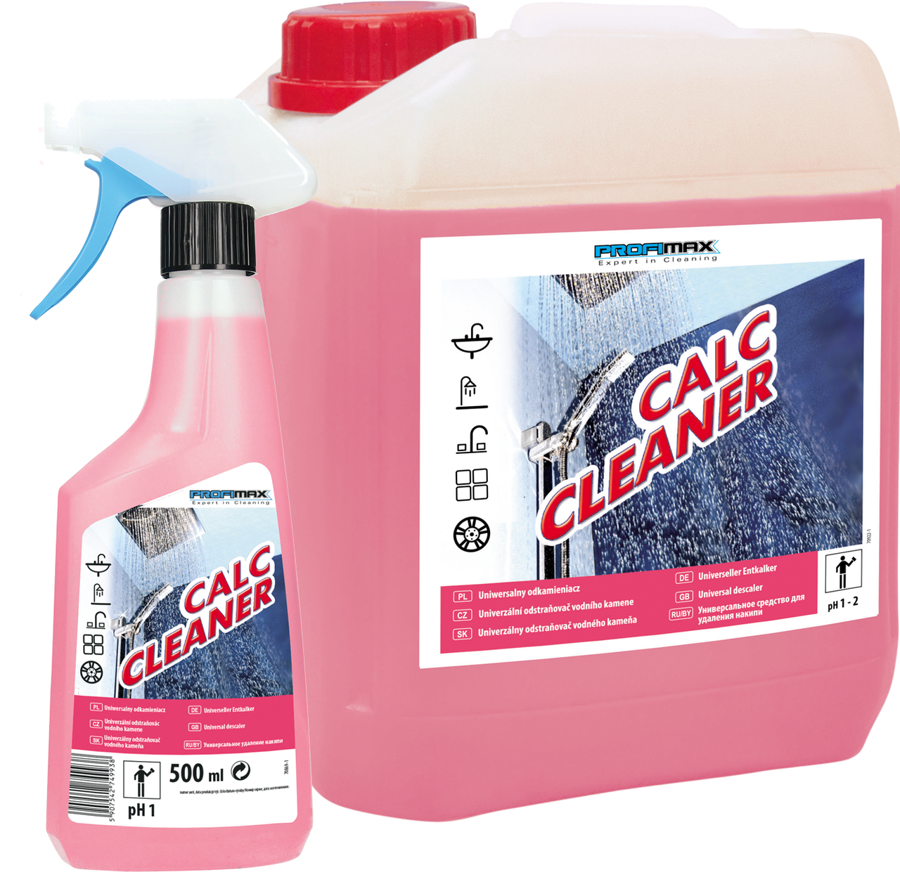 Професійний кислотний засіб проти мінеральних відкладень Lakma Calc Cleaner, PH 1, 0,5 л