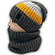 ОПТ В'язана шапка та хомут для хлопчика, р. 50-56 (5 шт./набір), фото 3