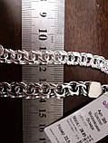205 Срібний браслет ручної роботи плетіння Козацький Бісмарк 925 проби від виробника, фото 2