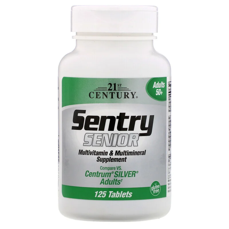 Вітаміни Sentry Senior Multivitamin & Multimineral Supplement Adults 50+ 21st Century 125 таблеток