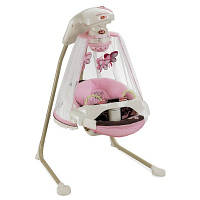 Укачивающий центр или люлька для новорожденных Fisher-Price "Бабочка Мокко" с проектором