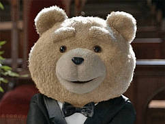 Іграшка Ведмедик Тедді Teddy Bea в костюмі плюшева 45 см  Бежевый