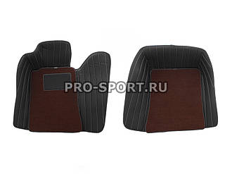 Килимки 3D VIP класу з екошкіри на липучках Mercedes Benz SLK R171 2008-2011 р.в.