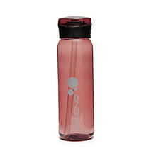 Пляшка для води CASNO 600 мл KXN-1211 Червона з соломинкою