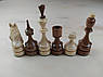 Набір дерев'яних фігур ручної роботи для шахів., фото 4