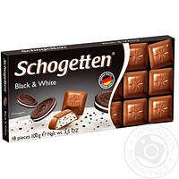Шоколад молочний Шогетен Schogеtten Black&white 100 г х 15 шт. в упаковці