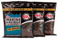 Просверленный пеллетс Dynamite Baits Marine Halibut Pre-Drilled Pellets (морской палтус) 350g 8мм