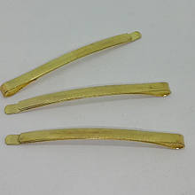 Шпильки-невидимки для волосся метал 10 шт Колір золото 60 х 4 мм