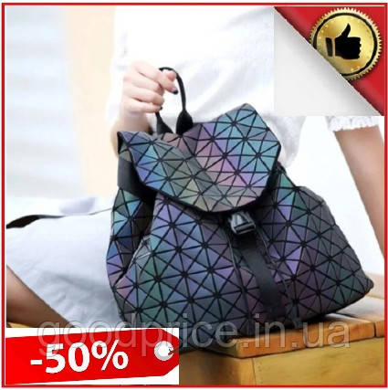 Жіночий рюкзак Бао Бао нічний алмаз, Bao Bao Issey Miyake Хамелеон дрібний ромбик