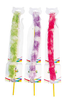 Іграшка для кіт. CROCI дражнилка пухнастий стік, 47см,  (ціна за 1шт) *