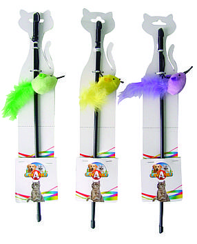 Іграшка для кіт. CROCI жарт з мишею колір., 40 см,