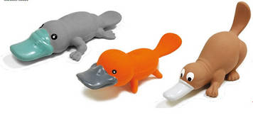 Іграшка для соб. CROCI Качкодзьоби, вініл, з пискавкою, 19см, (ціна за 1шт) +