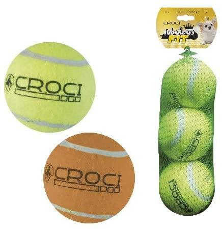 Іграшка для соб. CROCI тенісний м'яч, помаранчевий, пищалка, 3,8 см, 3шт/уп (ціна за уп), фото 1