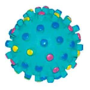 Іграшка для соб. CROCI м'яч-міна вініл, пищалка, Д=9см,  (ціна за 1шт) *