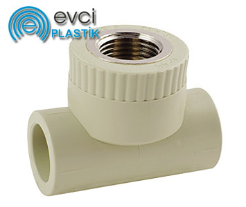 Трійник Evci Plastik 25х3/4" РВ поліпропіленовий