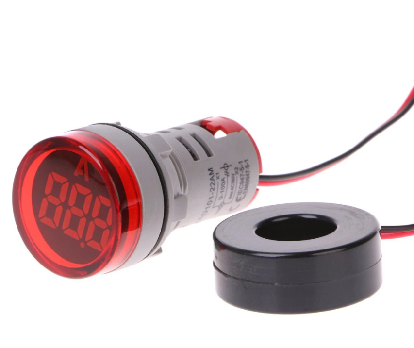 Амперметр (круглый) 100а красный AD 101-AM (ID#1251505278), цена: 208 ...