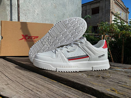 Чоловічі оригінальні кросівки кеди Xtep Skateboarding Shoes білі, фото 1