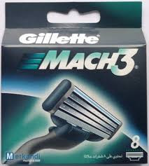 Змінні касети для гоління Gillette Mach 3 8 шт. в пакованні