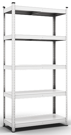 Стелаж Бюджет 5001 1800х700х300 Меткас, 100 кг/полку, оцинкований, металевий, 5 полиць, сталева полку, фото 2