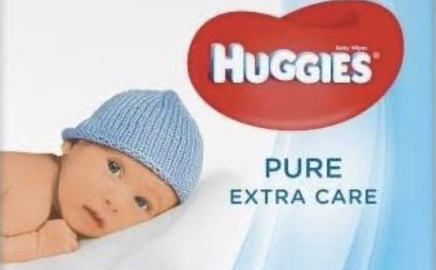 Вологі серветки Huggies (Хаггіс)Pure Extra Care в упаковці 56 шт