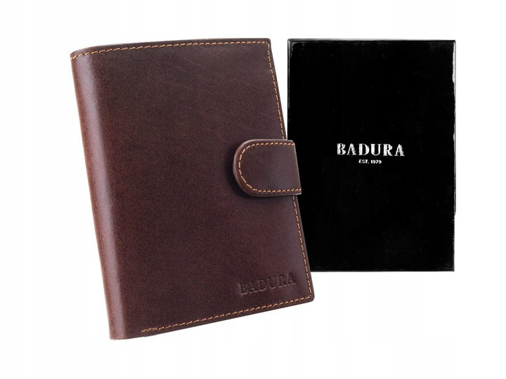 Шкіряний гаманець Badura RFID, фото 1