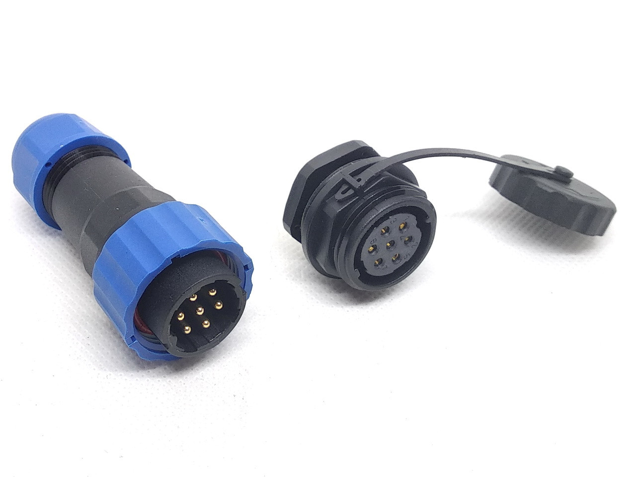 Герметичний роз'єм із захистом IP68 серії SP20 7Pin 7 контактів, фото 1