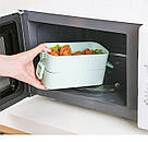 Ланч-бокс подвійний Еко "Lunch box", 800мл, м'ятний, фото 7