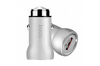 Автомобільний зарядний пристрій Hoco Z4 1 USB Port 2A QC2.0 ORIGINAL Silver