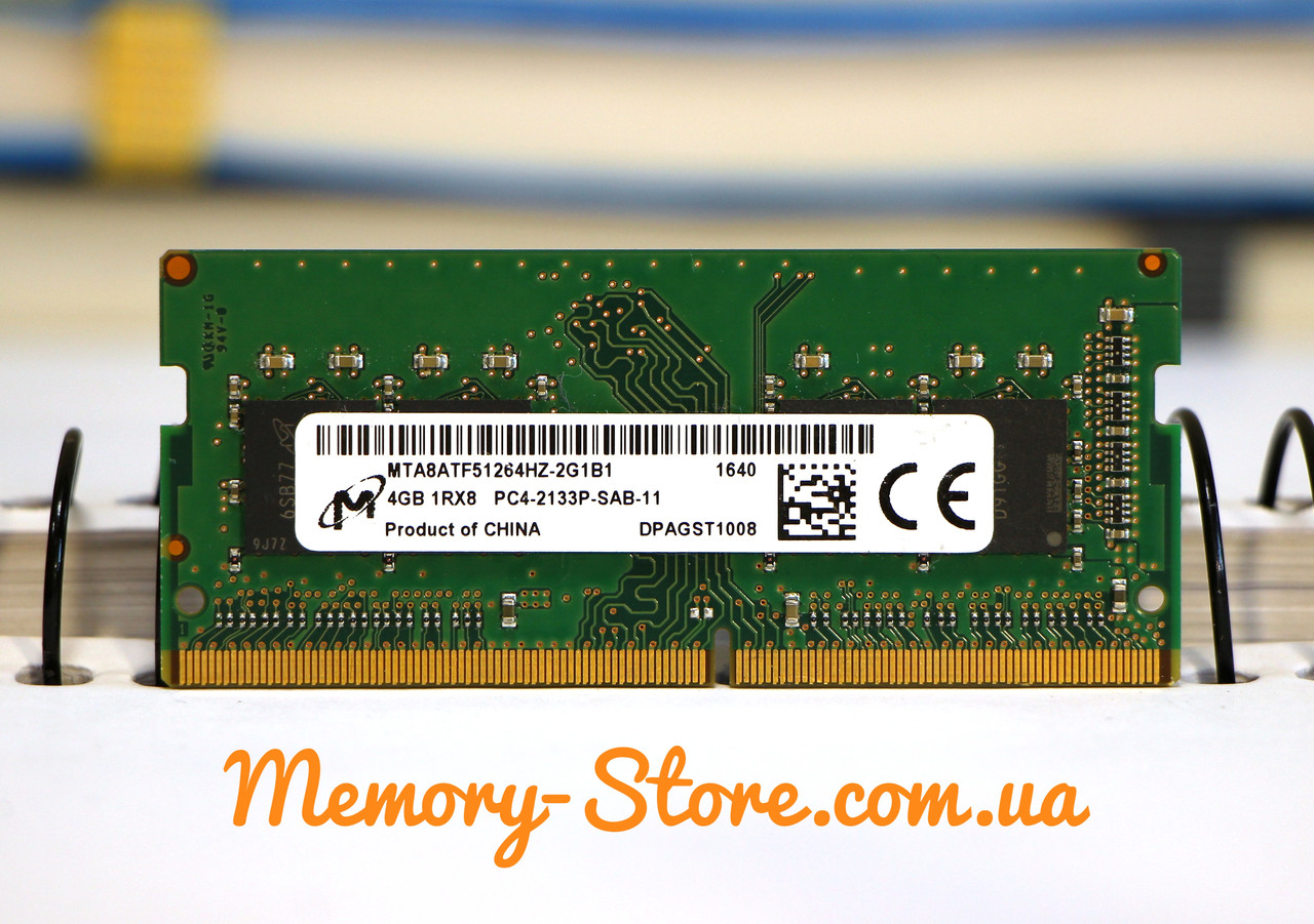 Оперативна пам'ять для ноутбука, Micron DDR4 4Gb 1Rx16 PC4-2133P, б/в