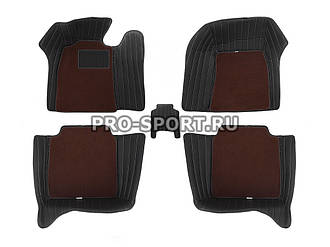 Килимки 3D VIP класу на липучках Lexus LS460L 5Seats S 2006+ г.