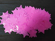 Аксесуари для свята Конфеті зірка рожевий 35мм 50грам