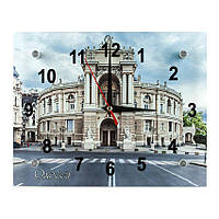 Часы настенные Виды Украины Одесса Оперный театр Фасад 21х26х5 см (22144)