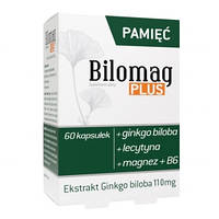 Bilomag Plus - комплекс с гинкго билоба для здоровья головного мозга, 60 кап.