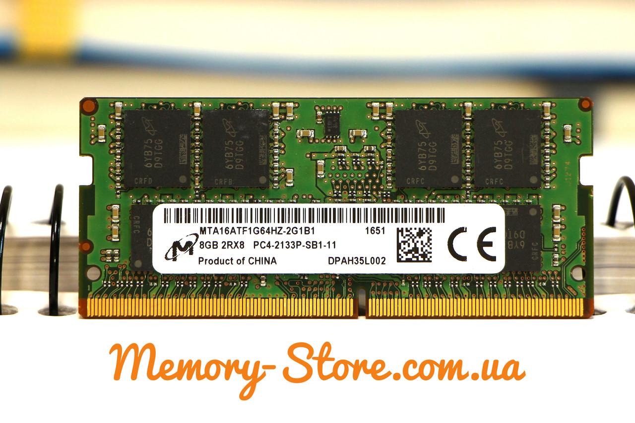 Оперативна пам'ять для ноутбука, Micron DDR4 8Gb 1Rx16 PC4-2133P, б/в