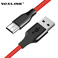 Кабель Voxlink 2A USB - Micro USB 1 метр RX33321 Красный