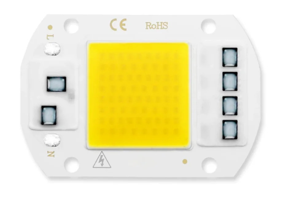 Світлодіод LED, LED 50 Вт 220 В — теплий білий