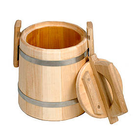 Бочка Липова Для Меду 5 л. Дерев’яна Кадка Для Зберігання Меду, Цукру, Крупи