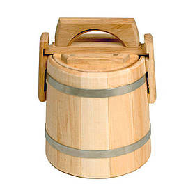 Липова Кадка для Меду 3 л. Дерев'яна Бочка для Меду, Крупи, Тара для Цукру, Борошна