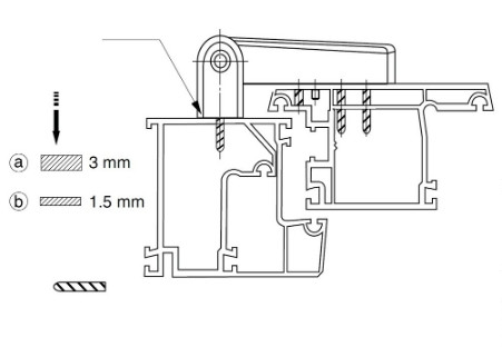 Петля металлопластиковой двери Fornax PAVO 130 125 018 000-9016 ...