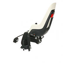 Дитяче велокрісло велосипедне крісло для дітей заднє Bobike Maxi ONE Snow White, фото 4