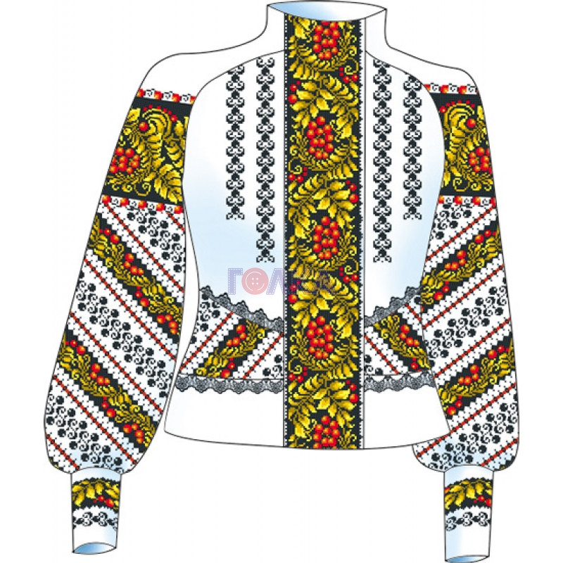  Схема для вишивки жіночого плаття з викрійкою.  Арт. F2809
