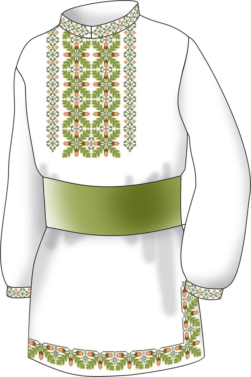 Схема для вишивання вишиванки для хлопчика.  Арт. F2506
